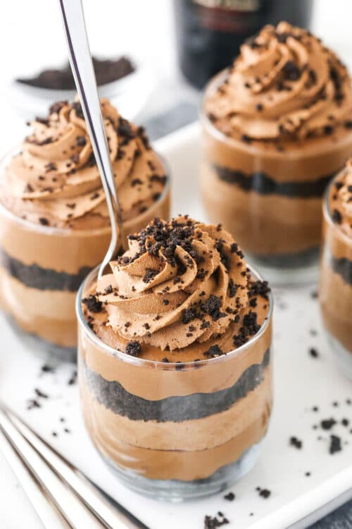 Mini Baileys Chocolate Cheesecake Trifles | Life Love & Sugar