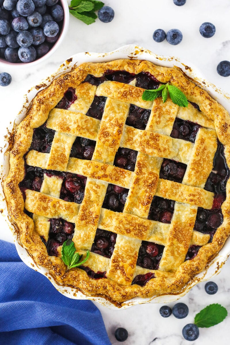 Easy Blueberry Pie | Life Love & Sugar