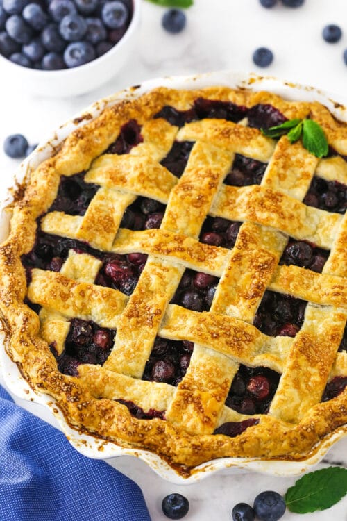 Easy Blueberry Pie | Life Love & Sugar