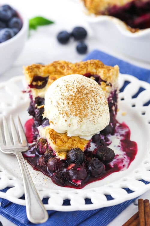 Easy Blueberry Pie | Life Love & Sugar