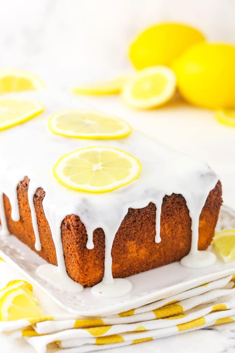 Easy Glazed Lemon Loaf Cake Life Love And Sugar 6203