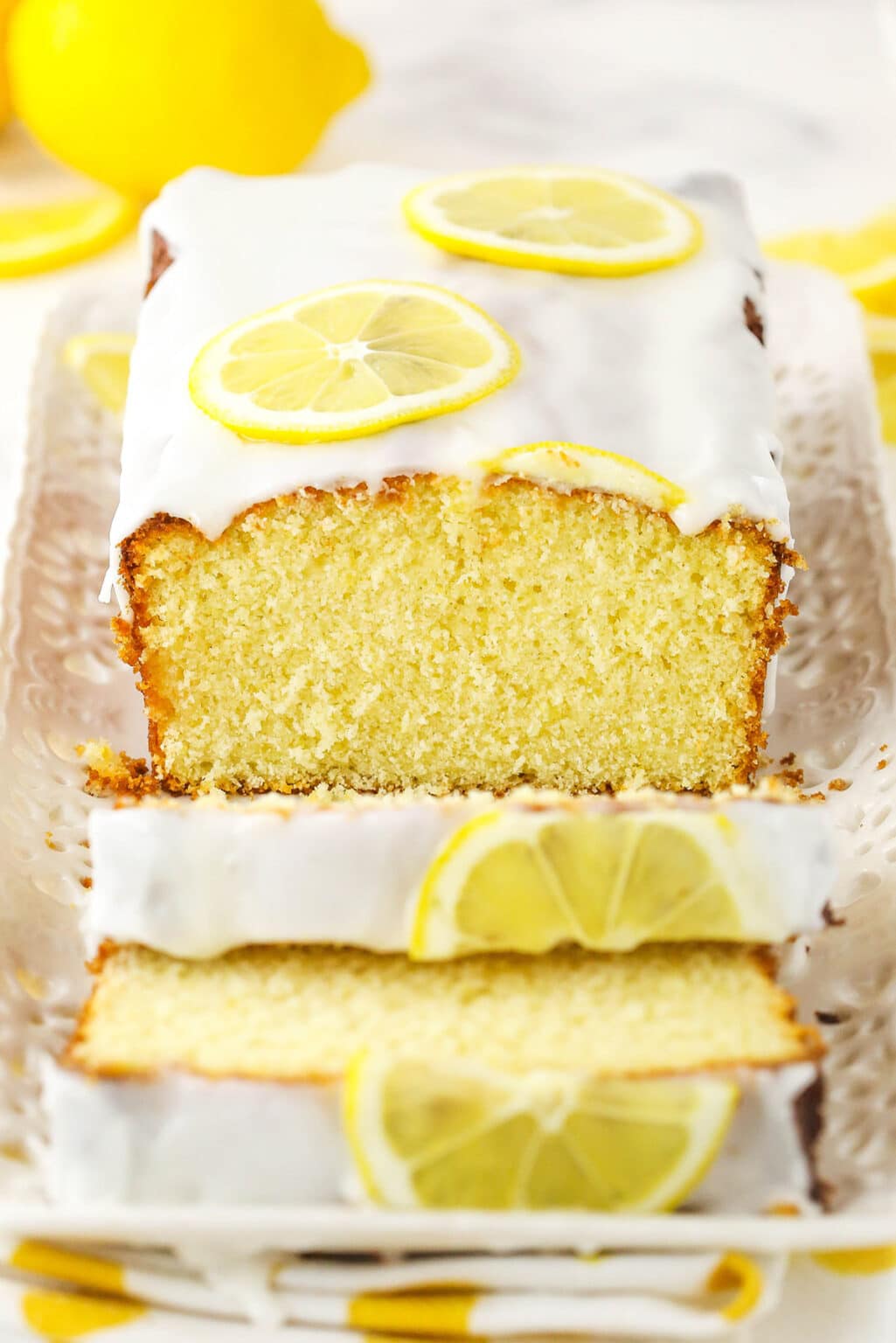 Easy Glazed Lemon Loaf Cake | Life Love & Sugar