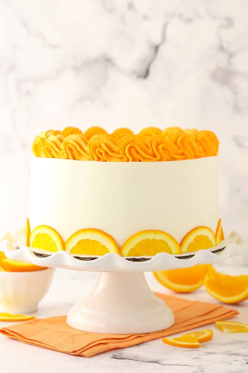 Easy Orange Layer Cake | Life Love & Sugar