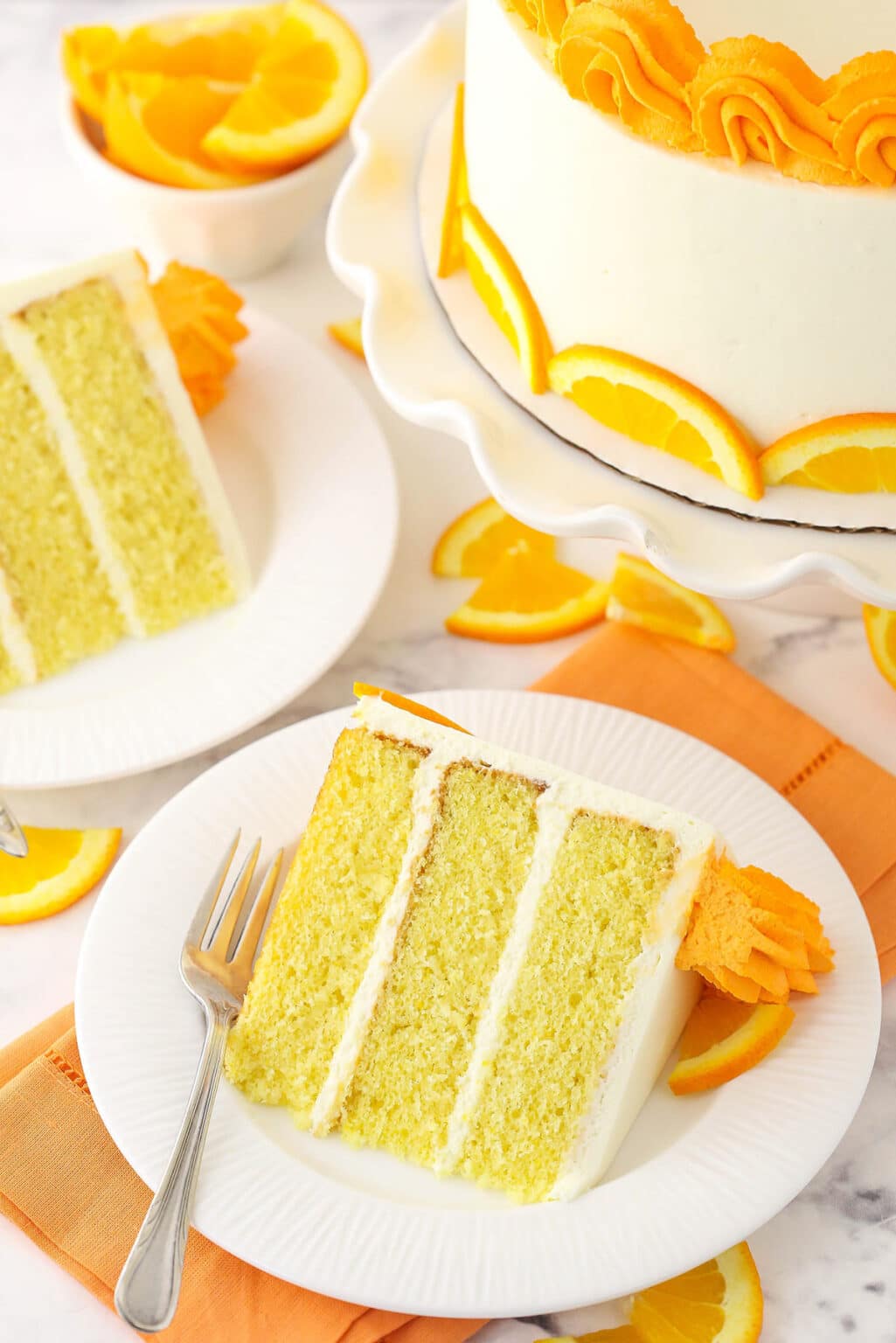 Easy Orange Layer Cake | Life Love & Sugar