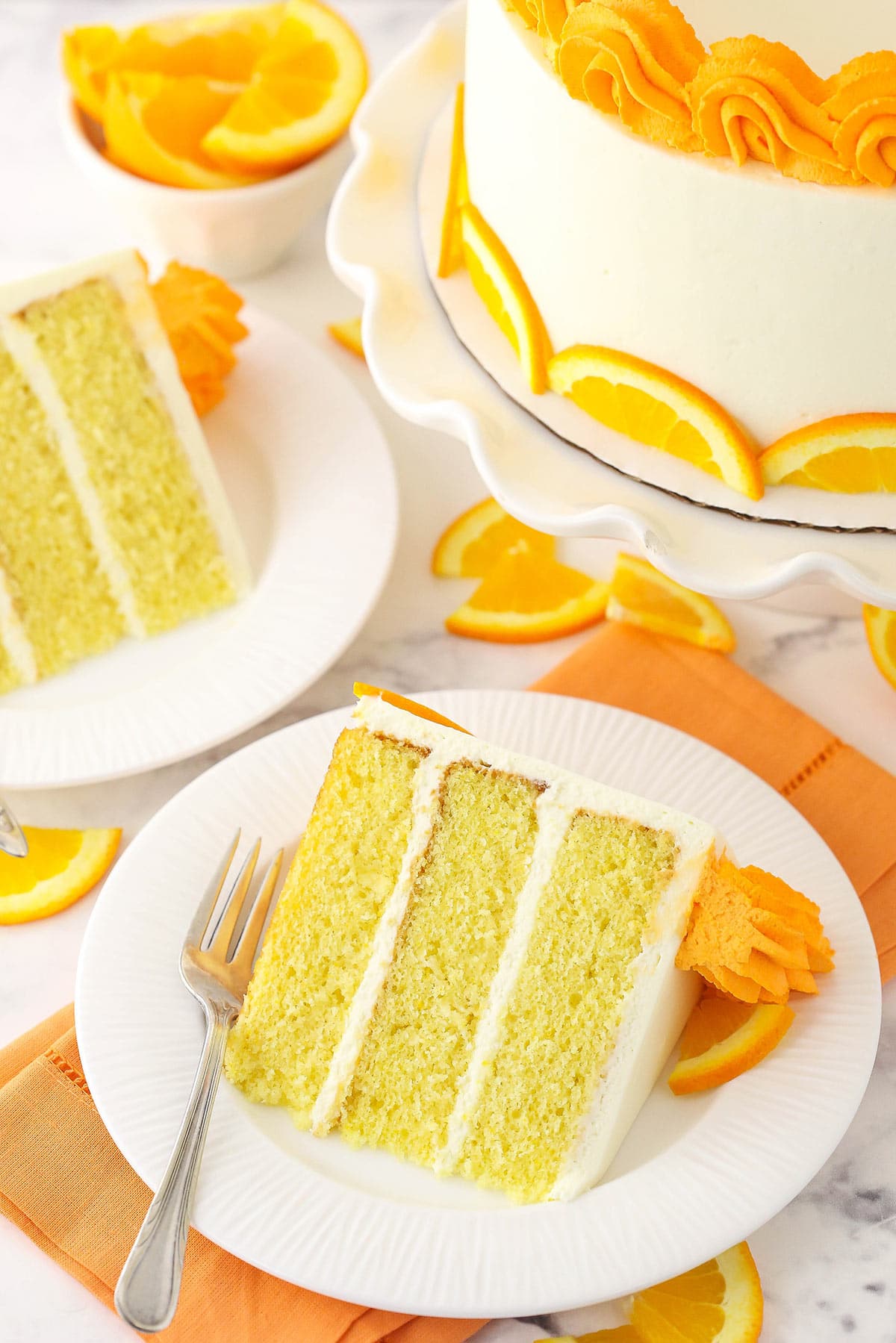 Orange Pound Cake with Vanilla Icing - Style Sweet
