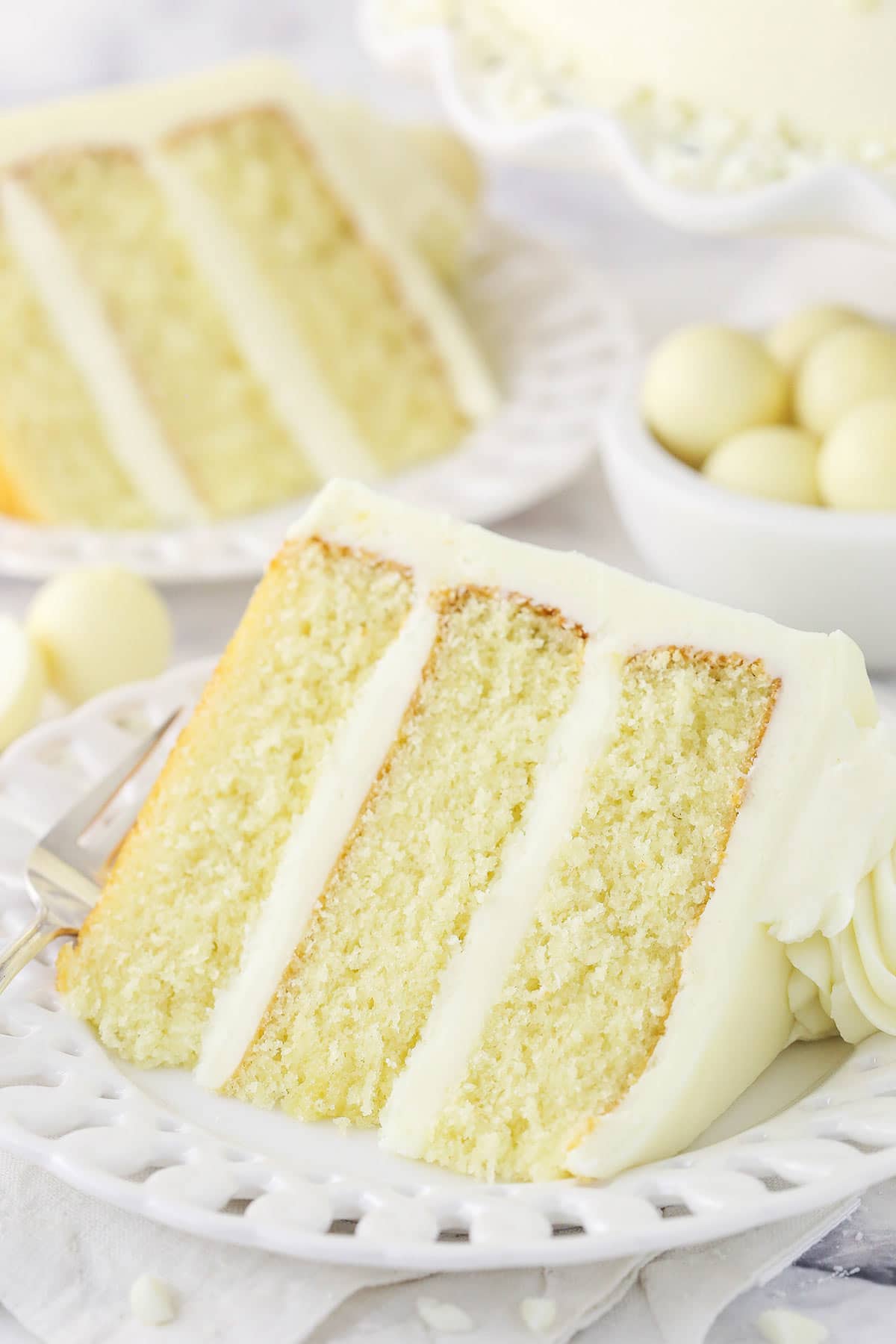 Moist White Cake Recipe with Buttercream Frosting l Baked by an Introvert
