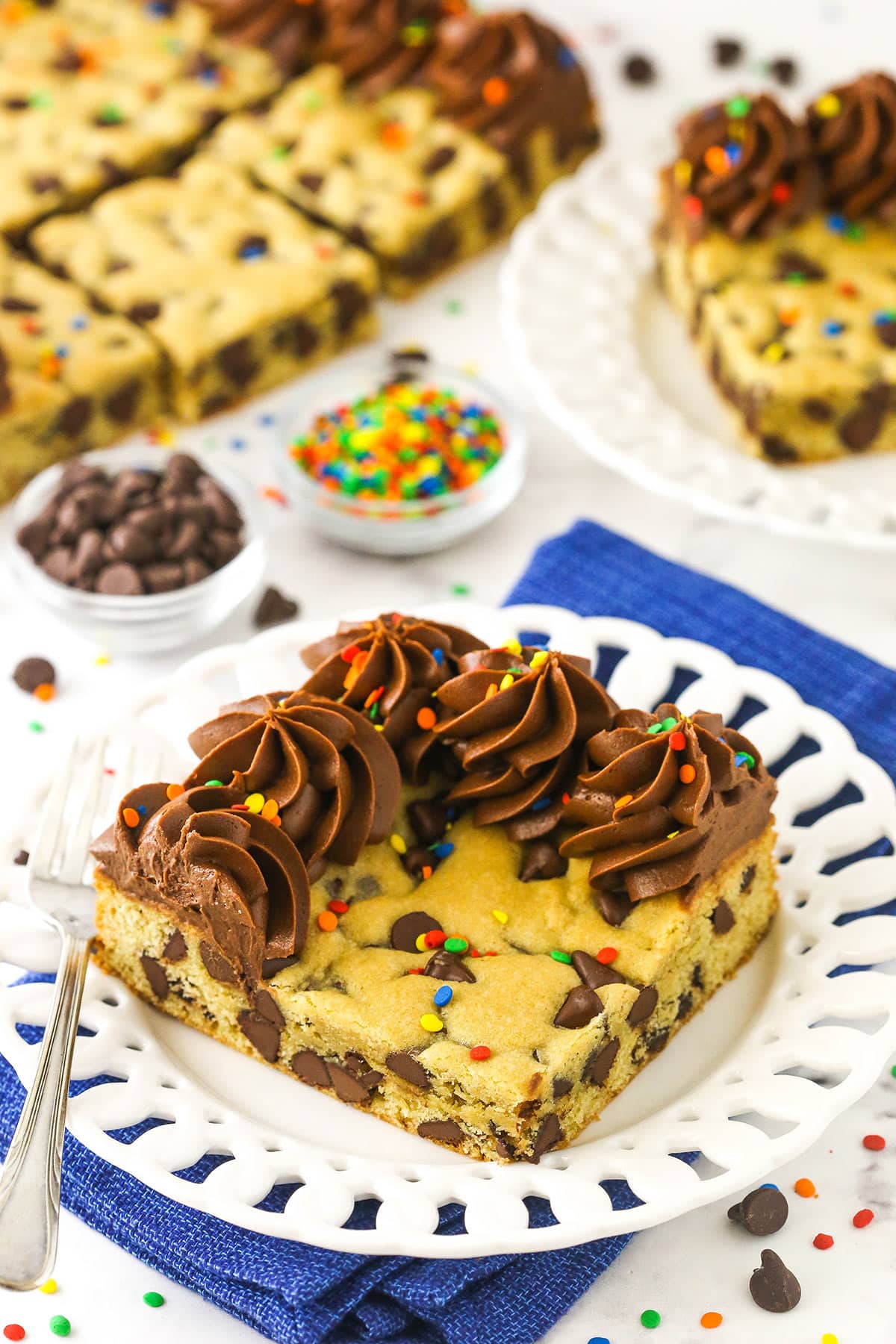 Sheet Pan Chocolate Chip Cookie Cake Life Love Sugar