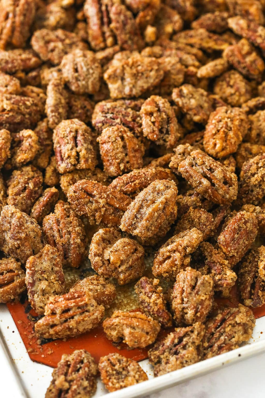 Cinnamon Sugar Candied Pecans | Life Love & Sugar