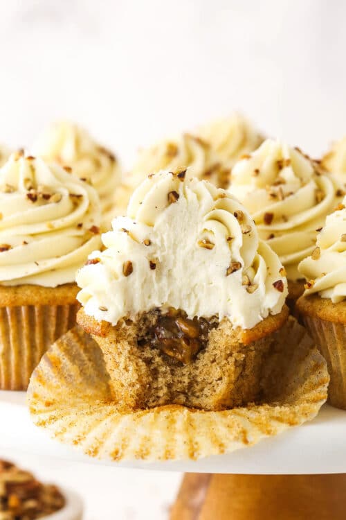 Gourmet Pecan Pie Cupcakes | Life Love & Sugar