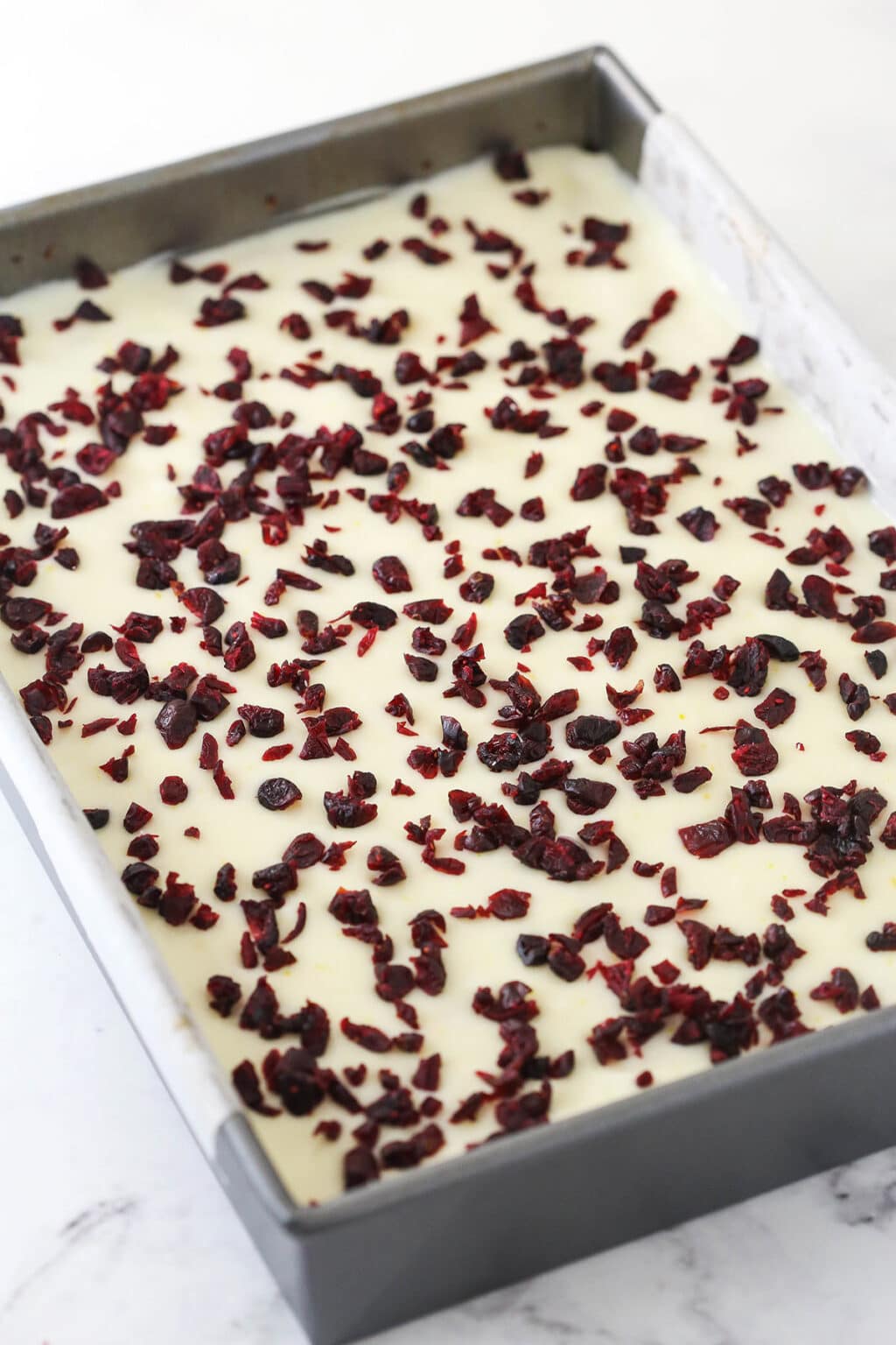 Easy Cranberry White Chocolate Bars | Life Love & Sugar