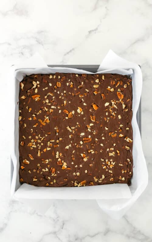 Easy Caramel Pecan Turtle Fudge | Life Love and Sugar