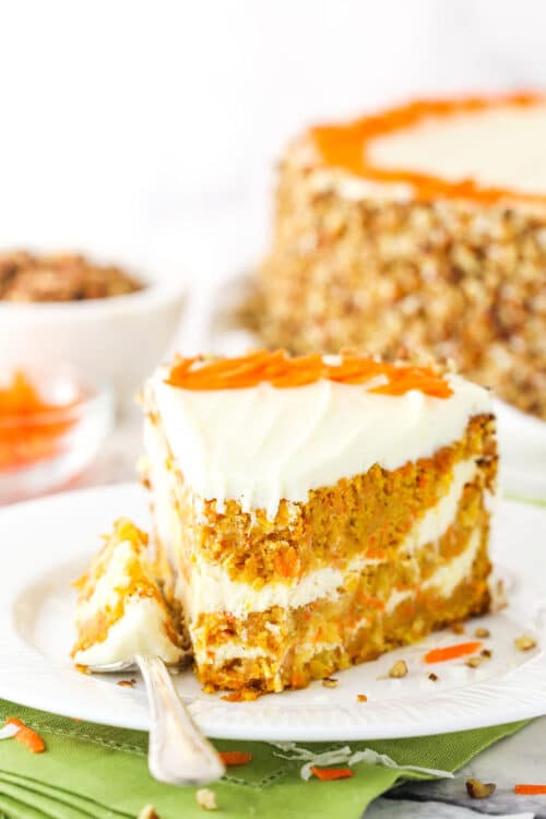 Cheesecake Swirl Carrot Cake Recipe | Life, Love and Sugar