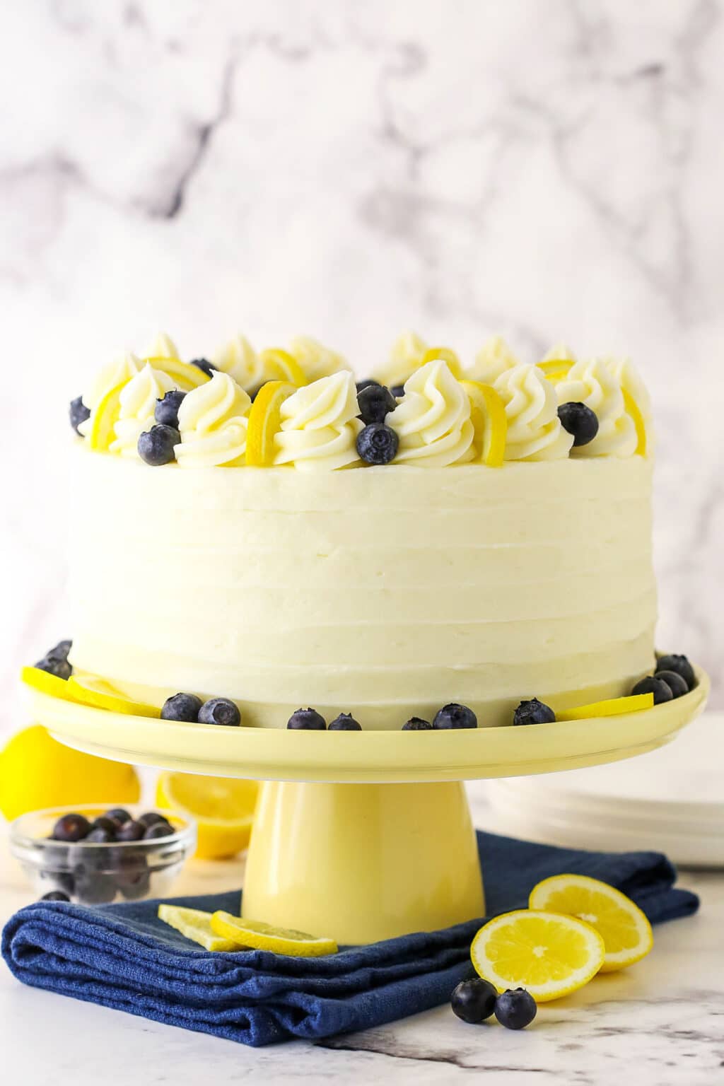 Lemon Blueberry Layer Cake | Live, Love and Sugar