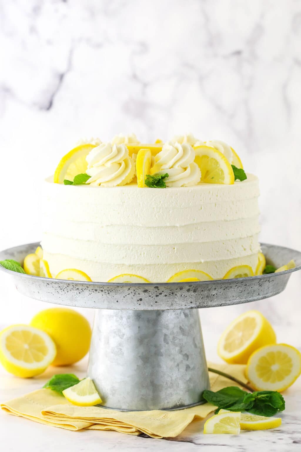 Lemon Mascarpone Layer Cake | MUST TRY Lemon Cake Recipe!