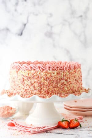 Strawberry Crunch Ice Cream Cake | Life, Love and Sugar