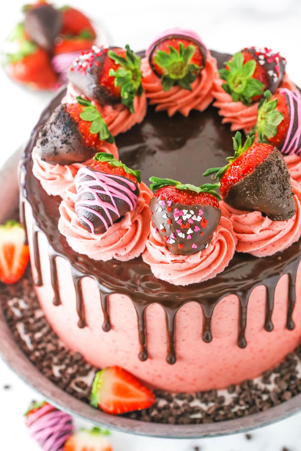 Chocolate Strawberry Cake Recipe | Food Network Kitchen | Food Network