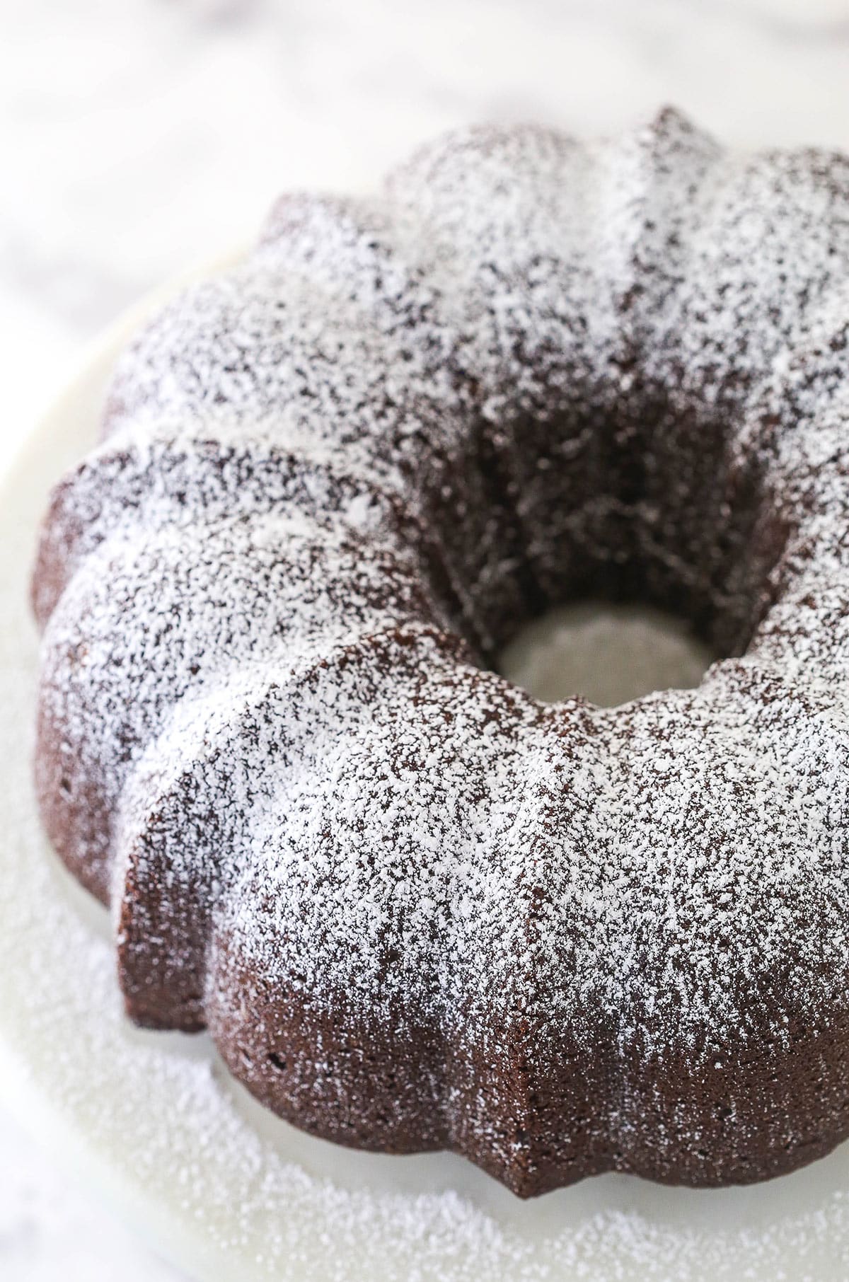 Woodland Chocolate Rum Cake - Two Cups Flour