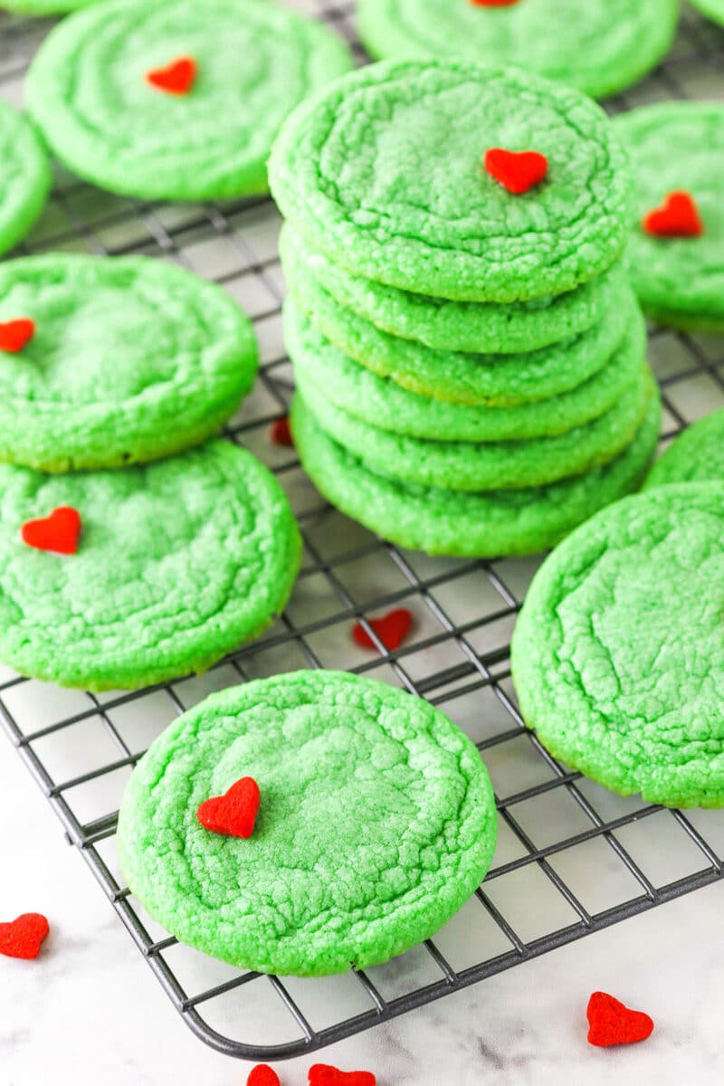 Grinch Cookies - Life Love and Sugar