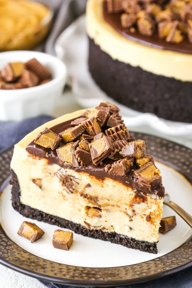 No Bake Reese's Peanut Butter Cheesecake | Life, Love and Sugar