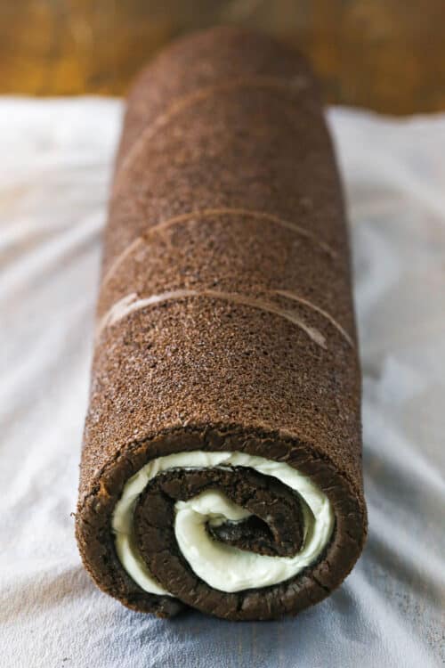 Easy Chocolate Yule Log Cake | Bûche de Noël Recipe