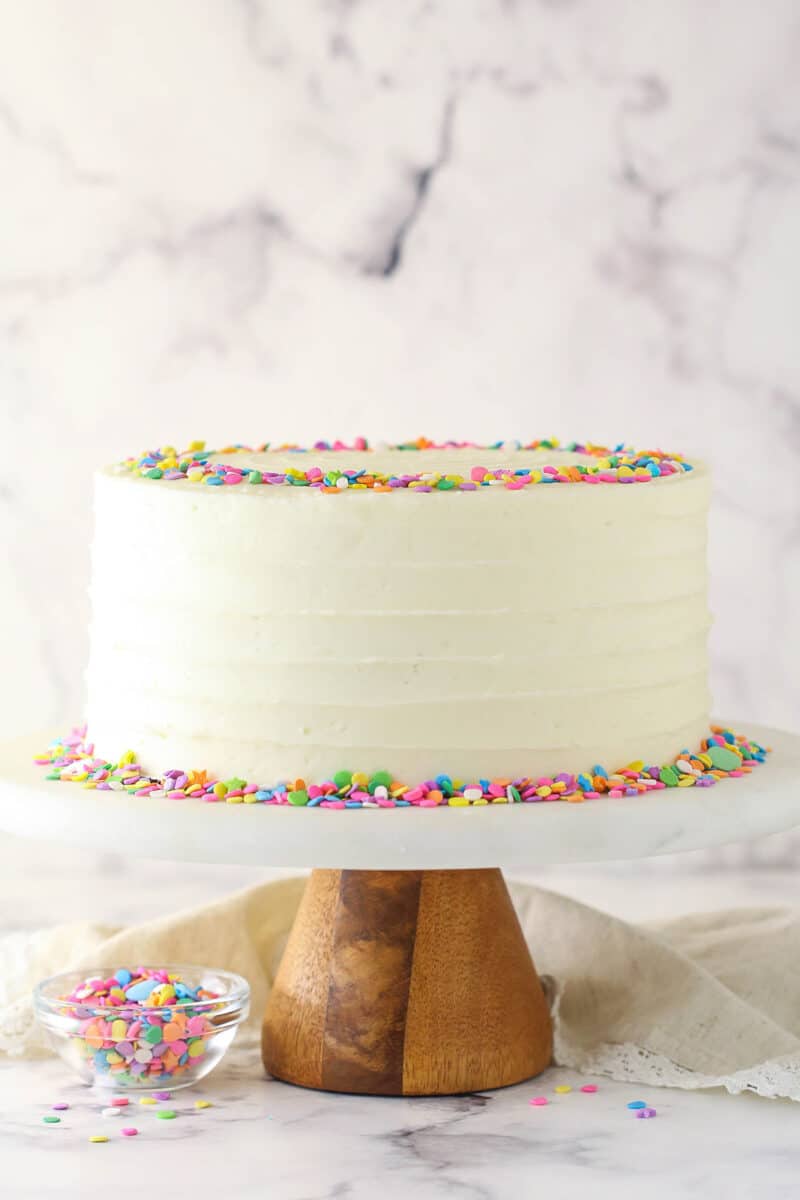 Moist Vanilla Layer Cake Recipe | Life, Love and Sugar