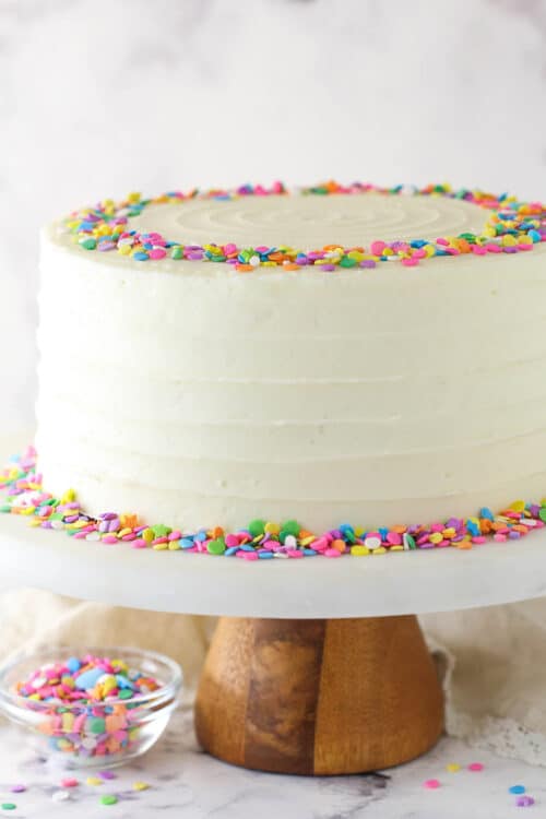 Moist Vanilla Layer Cake Recipe | Life, Love and Sugar