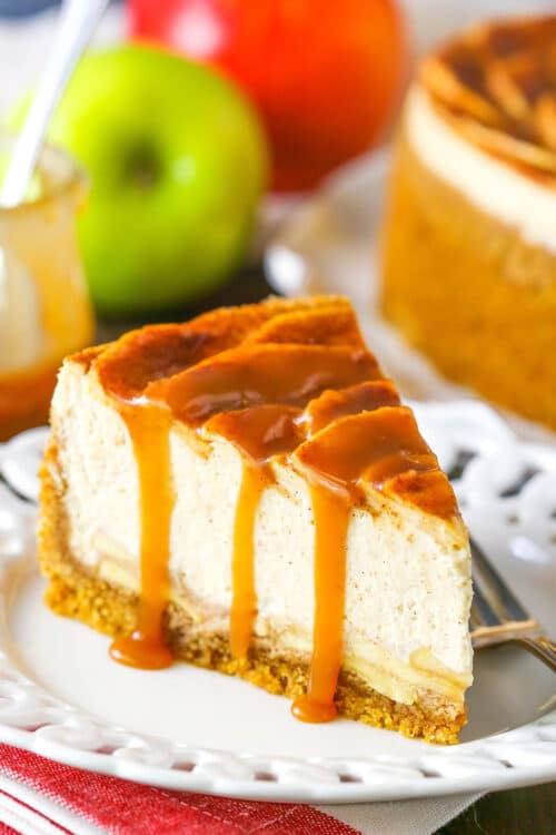 Caramel Apple Cheesecake Recipe | Thanksgiving Dessert