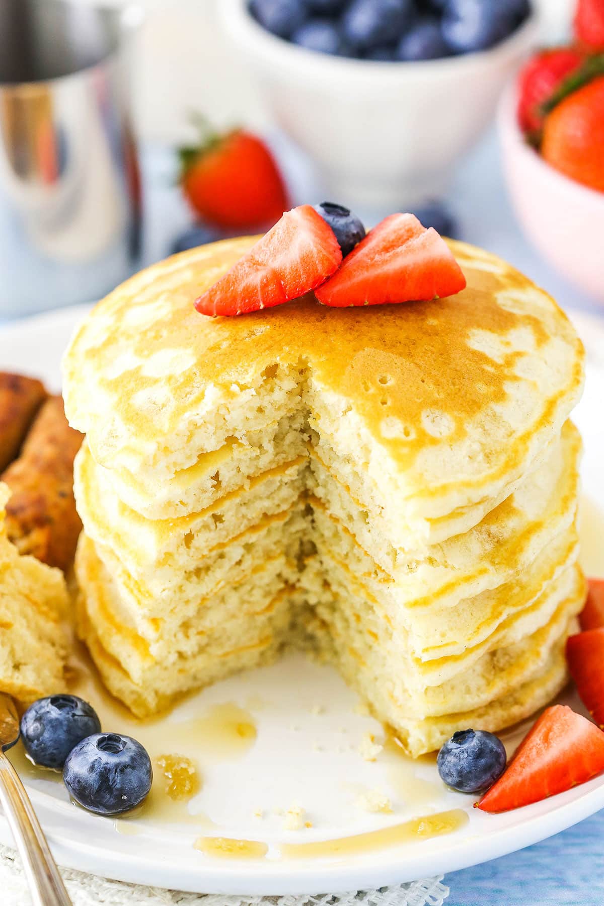 Fluffy Old Fashioned Pancake Recipe - Grandbaby Cakes