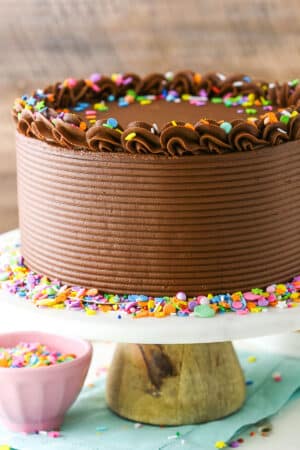 Easy Yellow Cake with Chocolate Frosting | Better Than Cake Mix!