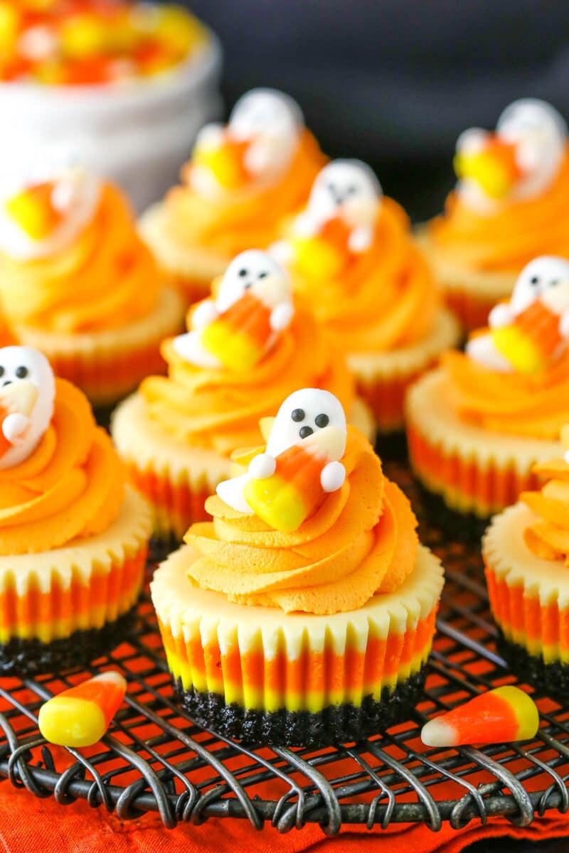 Mini Candy Corn Cheesecakes | Fun & Easy Halloween Food Idea