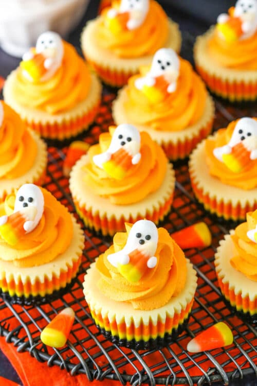 Mini Candy Corn Cheesecakes | Fun & Easy Halloween Food Idea