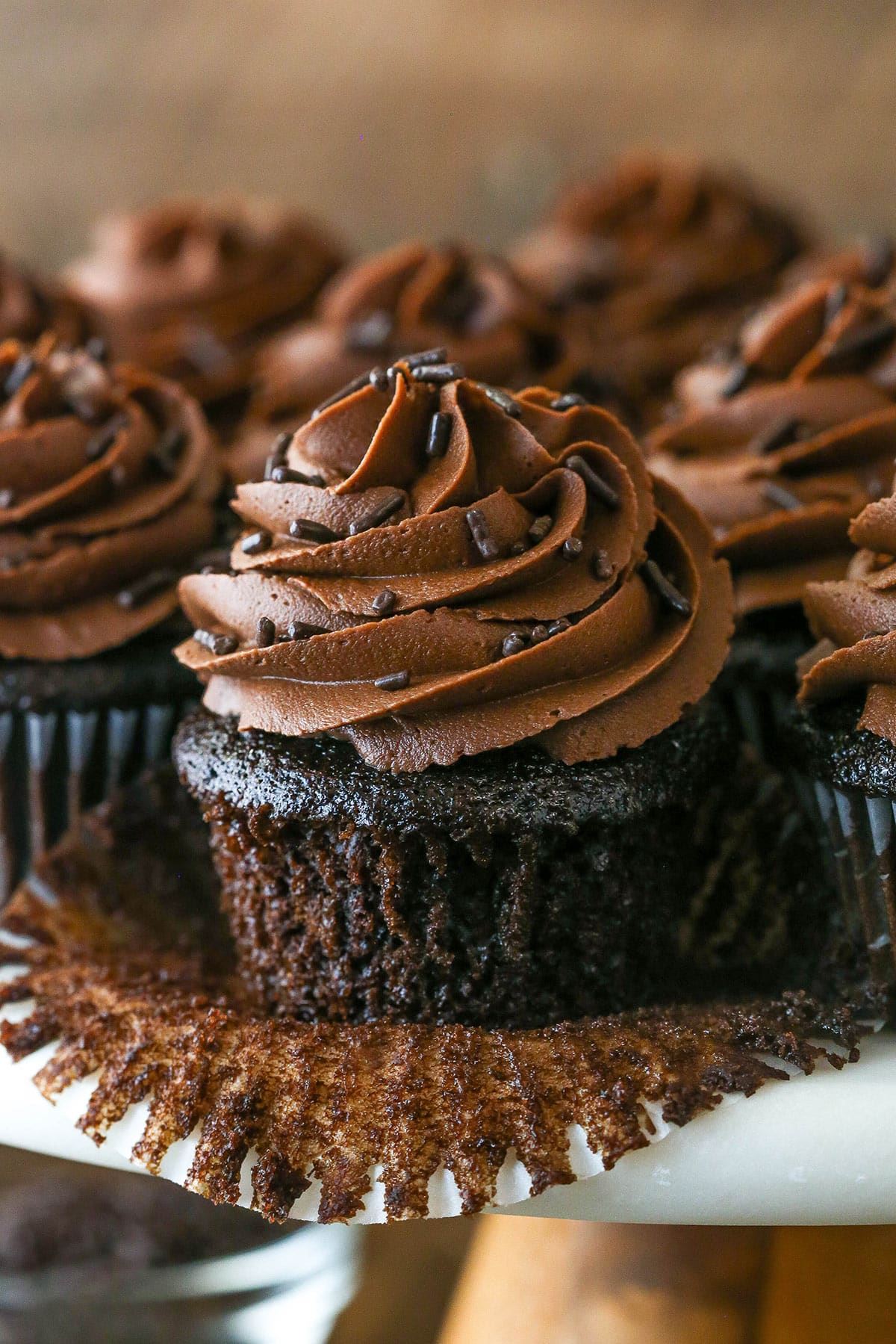 Simply Perfect Chocolate Cupcakes - Moist deeply chocolate-y