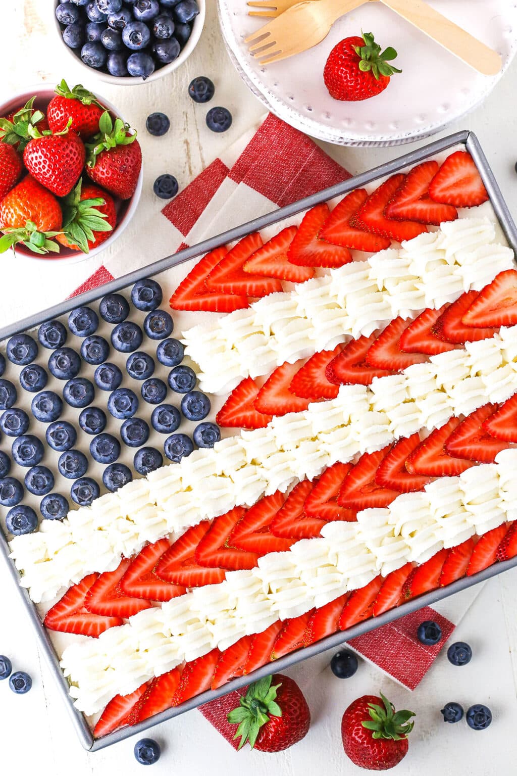 Angel Food Flag Cake | Perfect Fourth of July Dessert