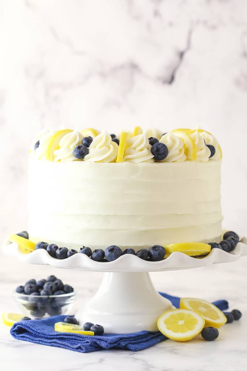 Lemon Blueberry Layer Cake 