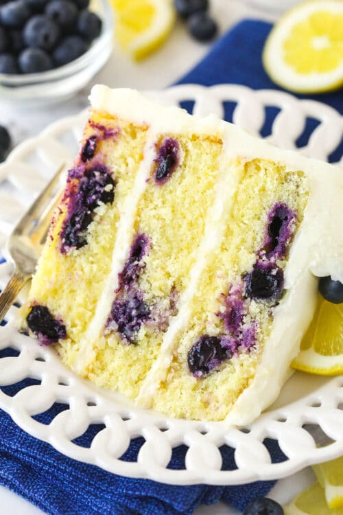 Lemon Blueberry Layer Cake | Live, Love and Sugar