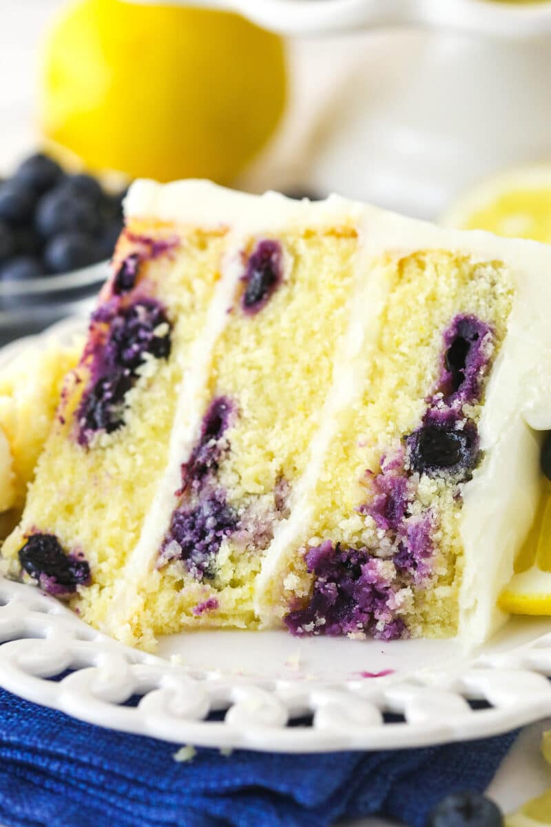 Lemon Blueberry Layer Cake | Live, Love and Sugar