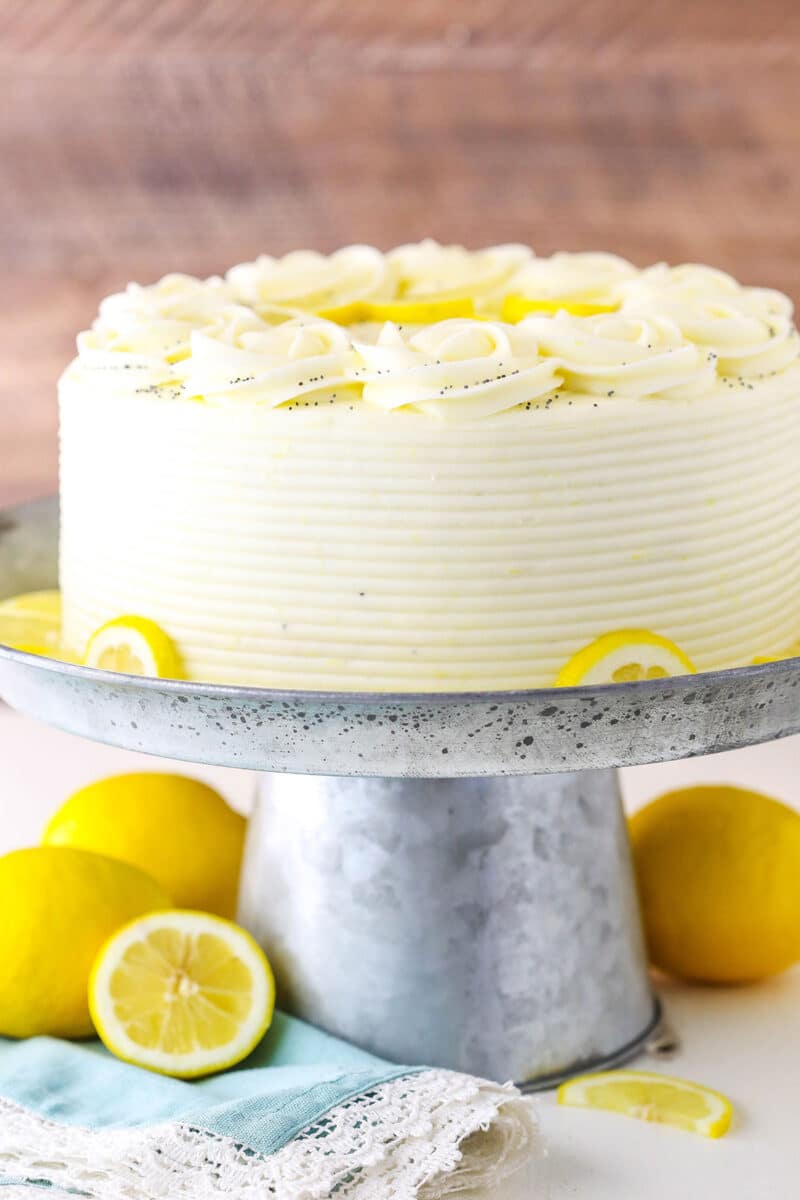 Lemon Poppyseed Cake Recipe | Life Love and Sugar