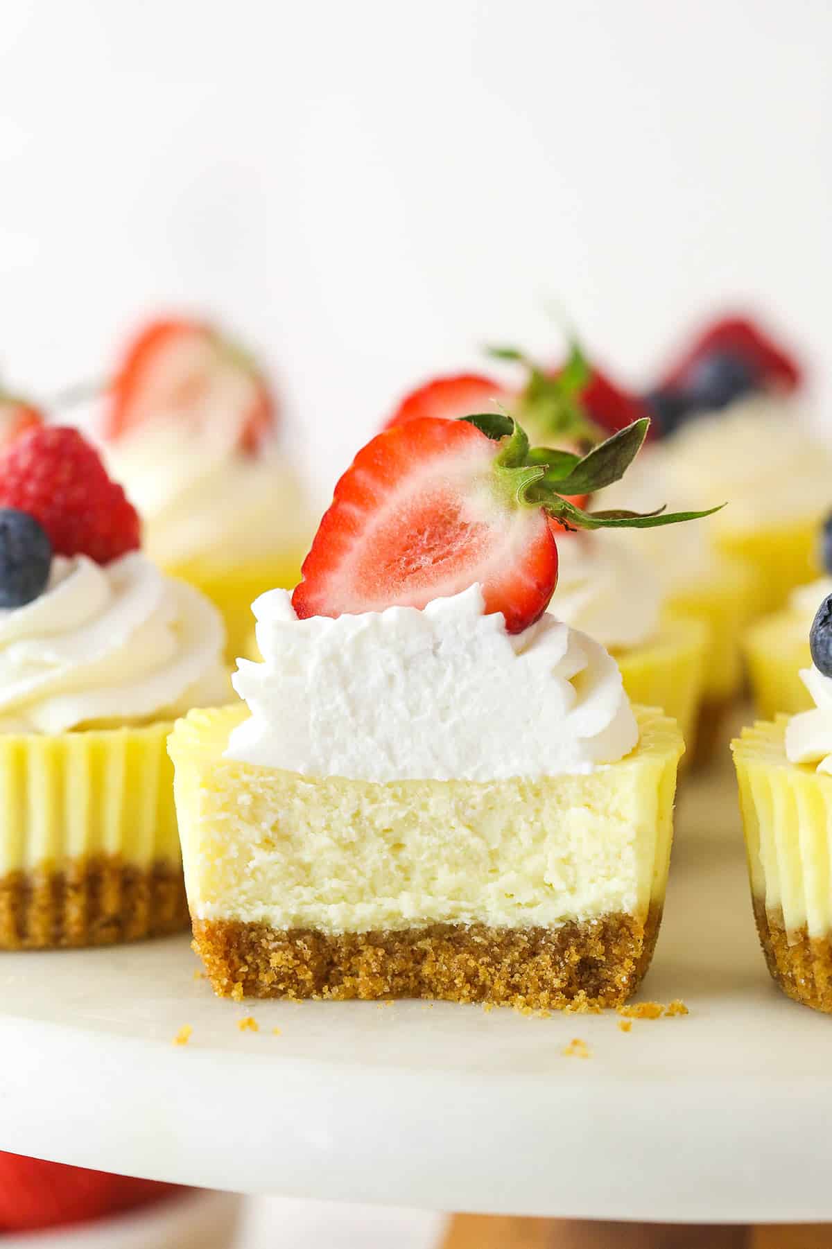 Easy 4-inch mini cheesecake recipe for one/two - Lifestyle of a Foodie