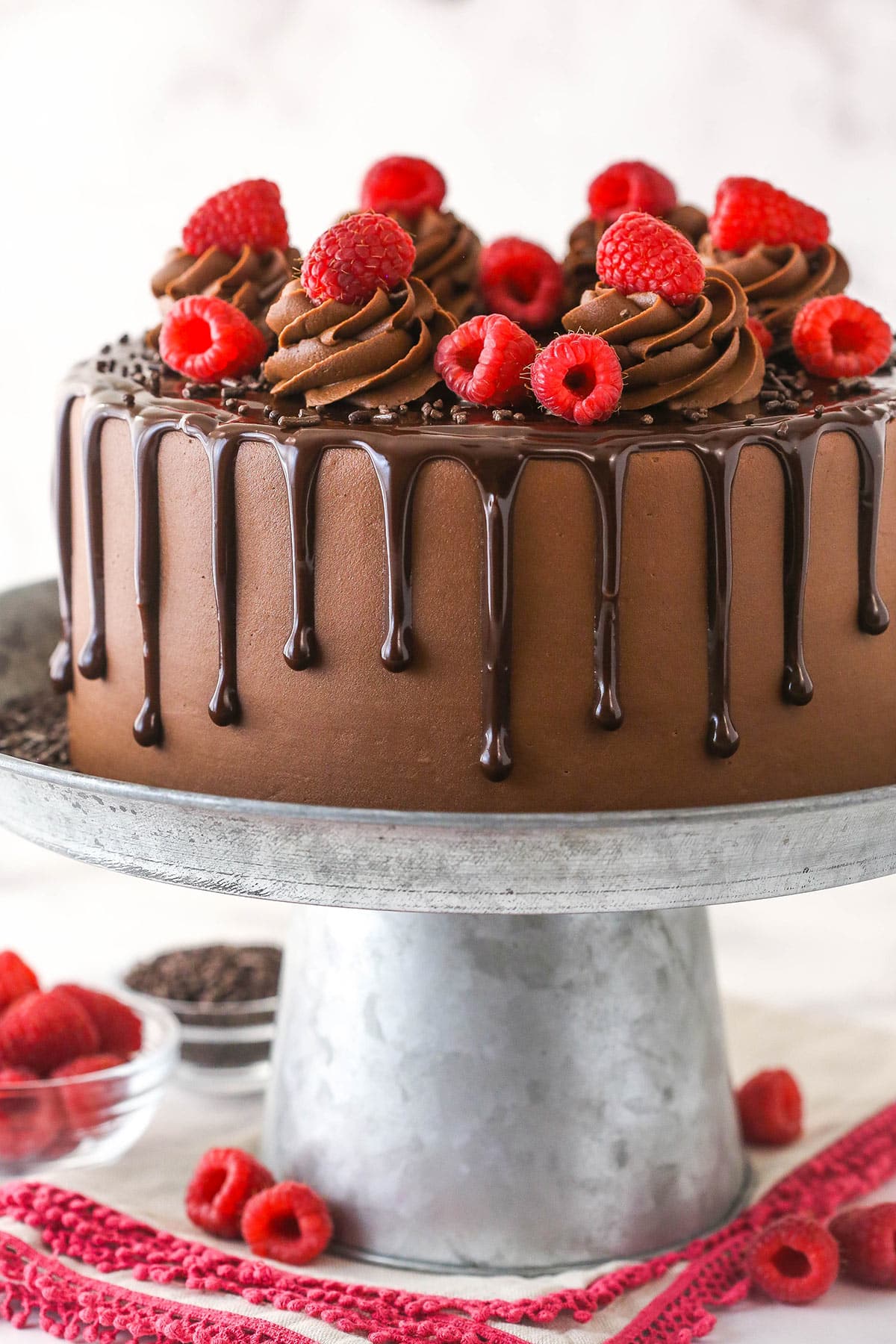 Chocolate Raspberry Cake {With Cake Mix} - CakeWhiz
