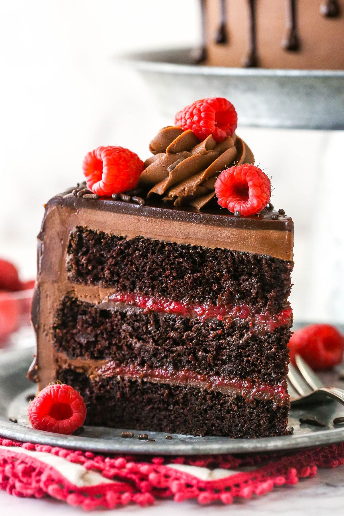 Slice of cake stock image. Image of dessert, icing, fruit - 28979015
