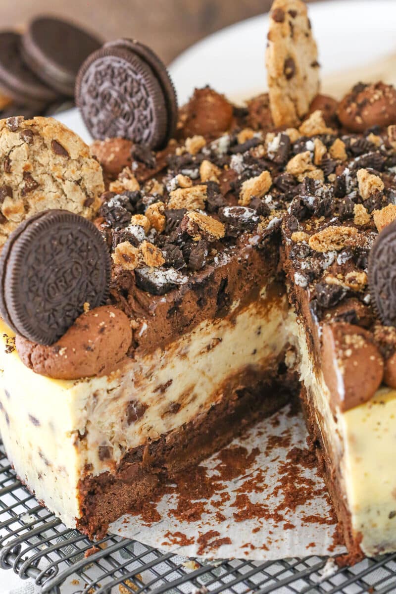 Oreo Brookie Cheesecake - Life, Love and Sugar