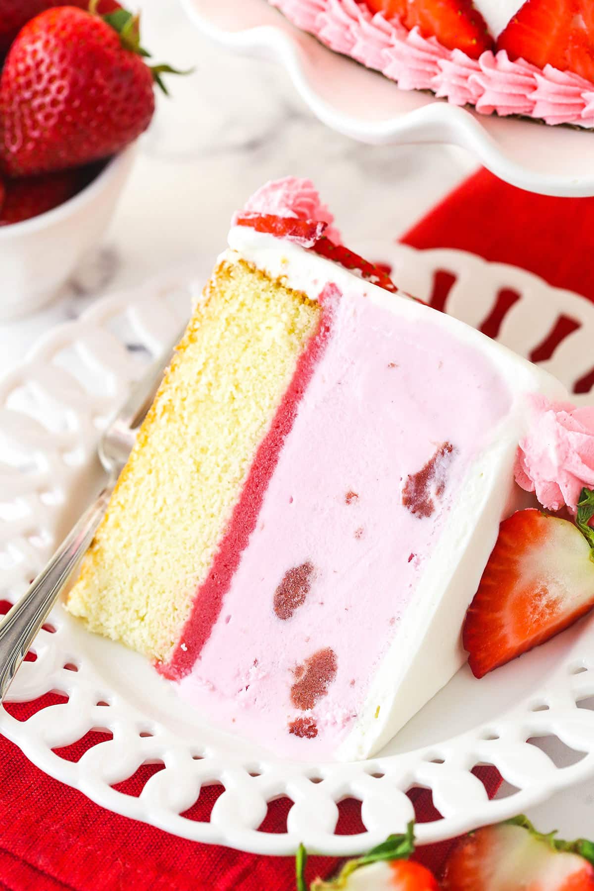 Strawberry Crunch Ice Cream Cake | Life, Love and Sugar