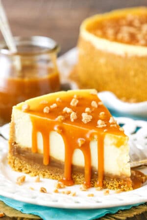 Easy Salted Caramel Cheesecake Recipe | Life, Love and Sugar