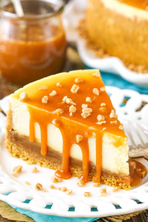 Easy Salted Caramel Cheesecake Recipe | Life, Love and Sugar