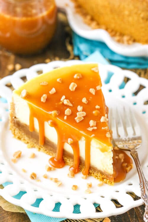 Easy Salted Caramel Cheesecake Recipe | Life, Love and Sugar