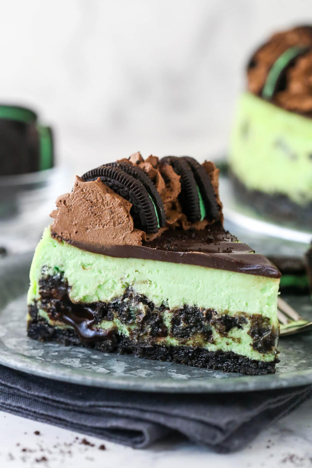 Mint Oreo Cheesecake | Life, Love and Sugar