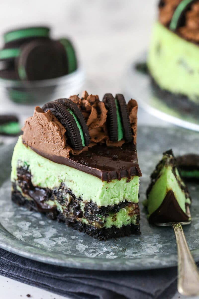 Mint Oreo Cheesecake 