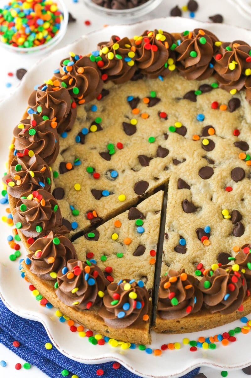 Chocolate Chip Cookie Cake | Life, Love and Sugar