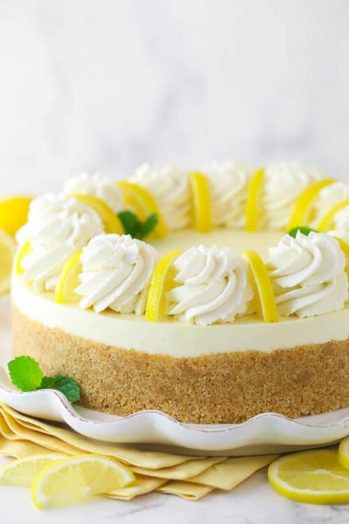 No Bake Lemon Cheesecake Recipe | Life, Love and Sugar