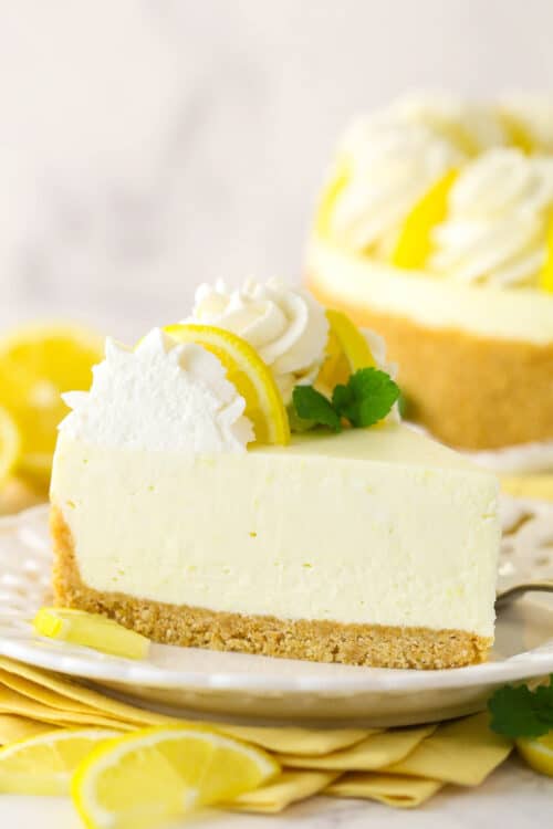 No Bake Lemon Cheesecake Recipe | Life, Love and Sugar